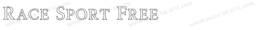 Race Sport Free字体转换